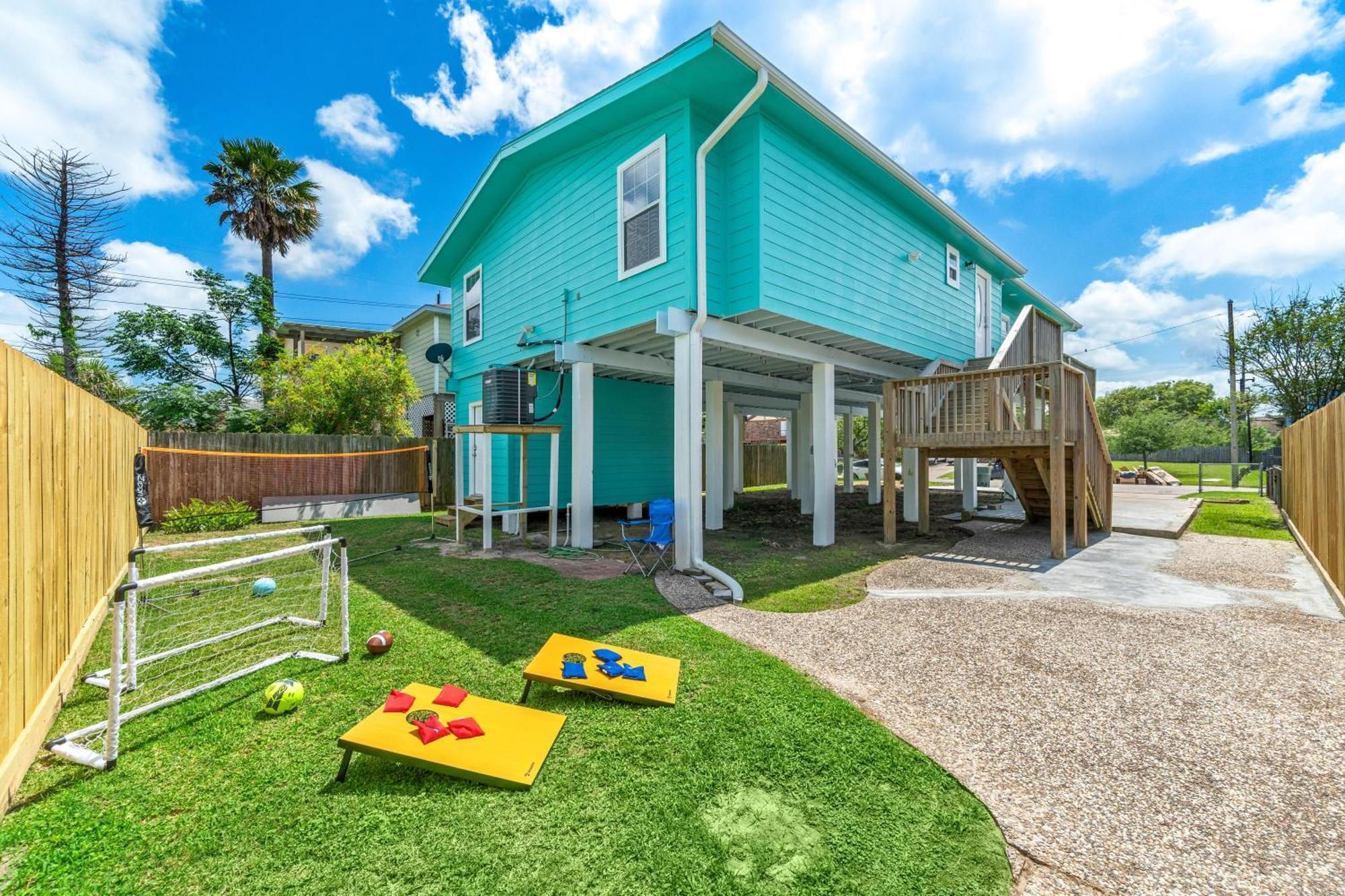 Nr Beach Pier Oasis Game Tables Yard Bbq Galveston Eksteriør bilde