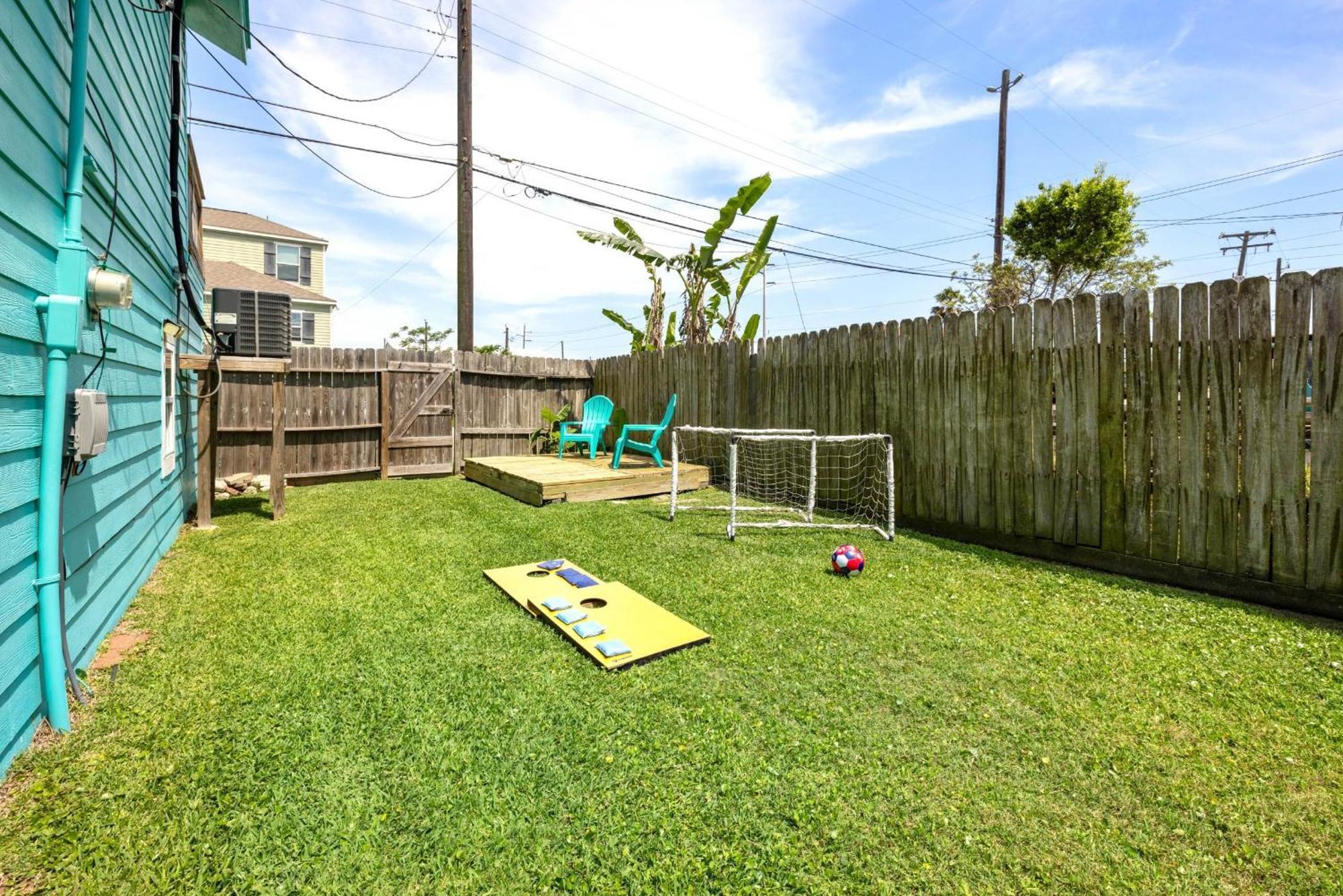 Nr Beach Pier Oasis Game Tables Yard Bbq Galveston Eksteriør bilde